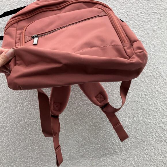 Open Story Target Rose Pink Gray Adjustable Straps Pockets Zip Mini Backpack Bag - Picture 6 of 12